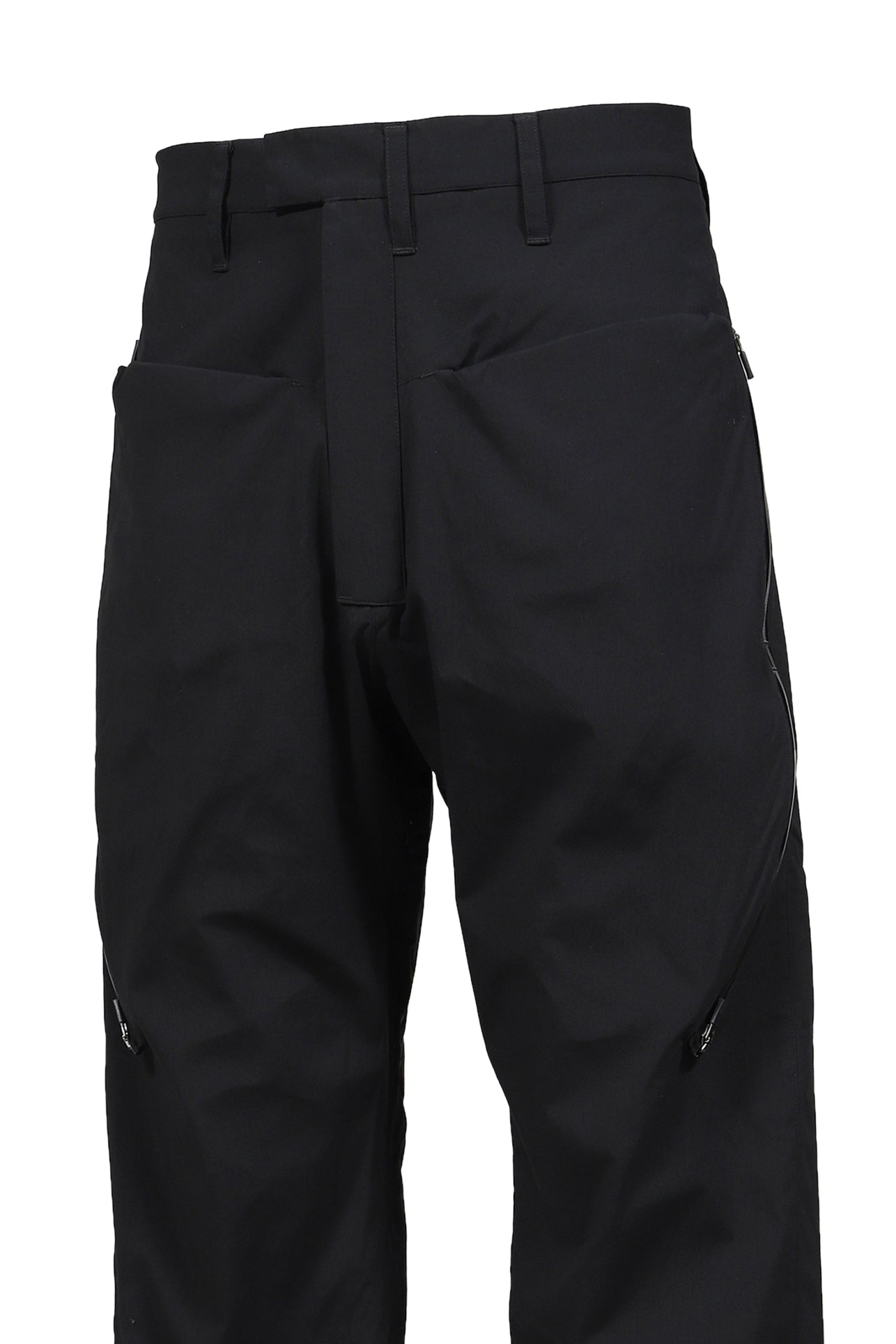 LONG ZIP STRAIGHT PANTS / BLK