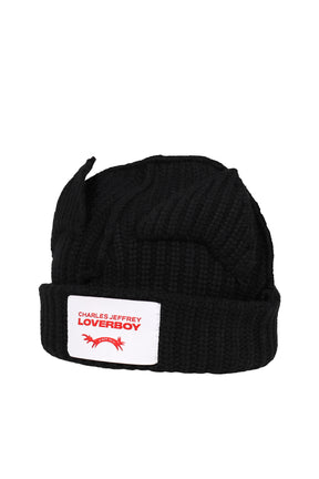 CHUNKY EARS BEANIE / BLK