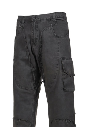 CARGO PANTS SCRAP / WORN BLACK 