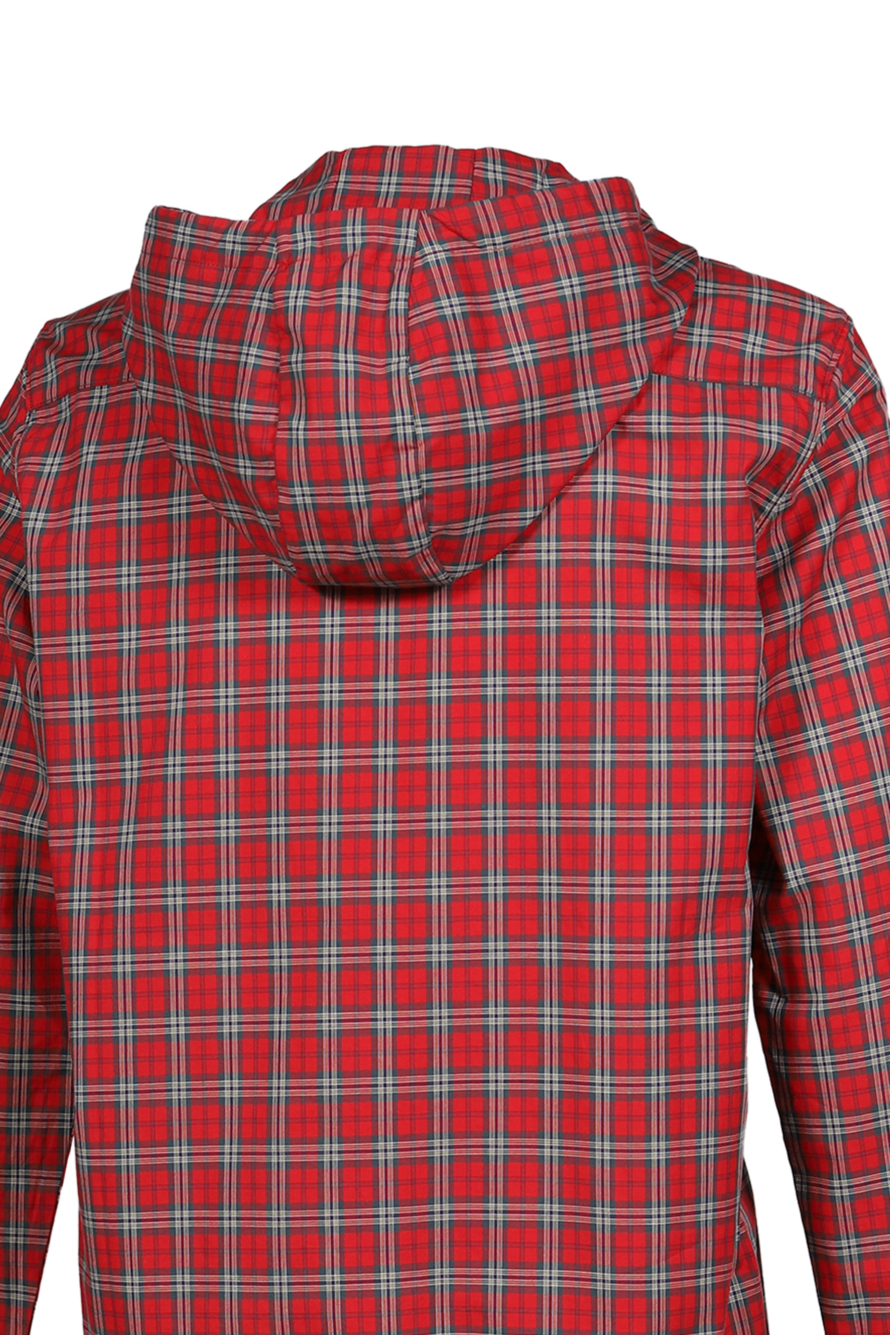 HOODED SHIRT / RED