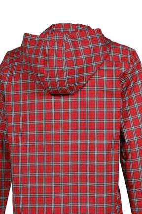 HOODED SHIRT / RED