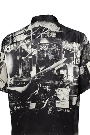 THE HOUSE OF COSMIC HORROR PAINTING SHIRT / BLK