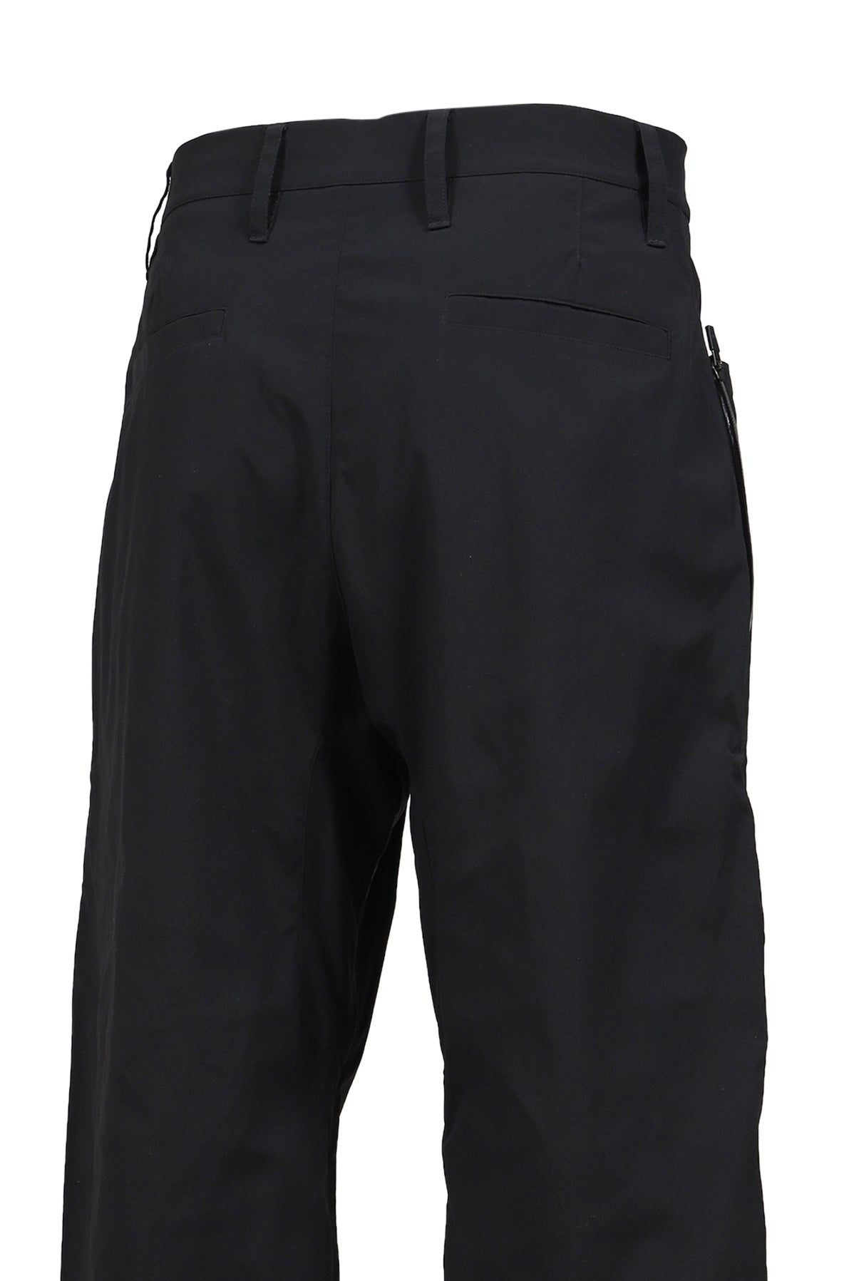 LONG ZIP STRAIGHT PANTS / BLK