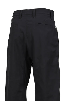 LONG ZIP STRAIGHT PANTS / BLK