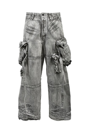 12oz DENIM GASMASK CARGO / PLASTER
