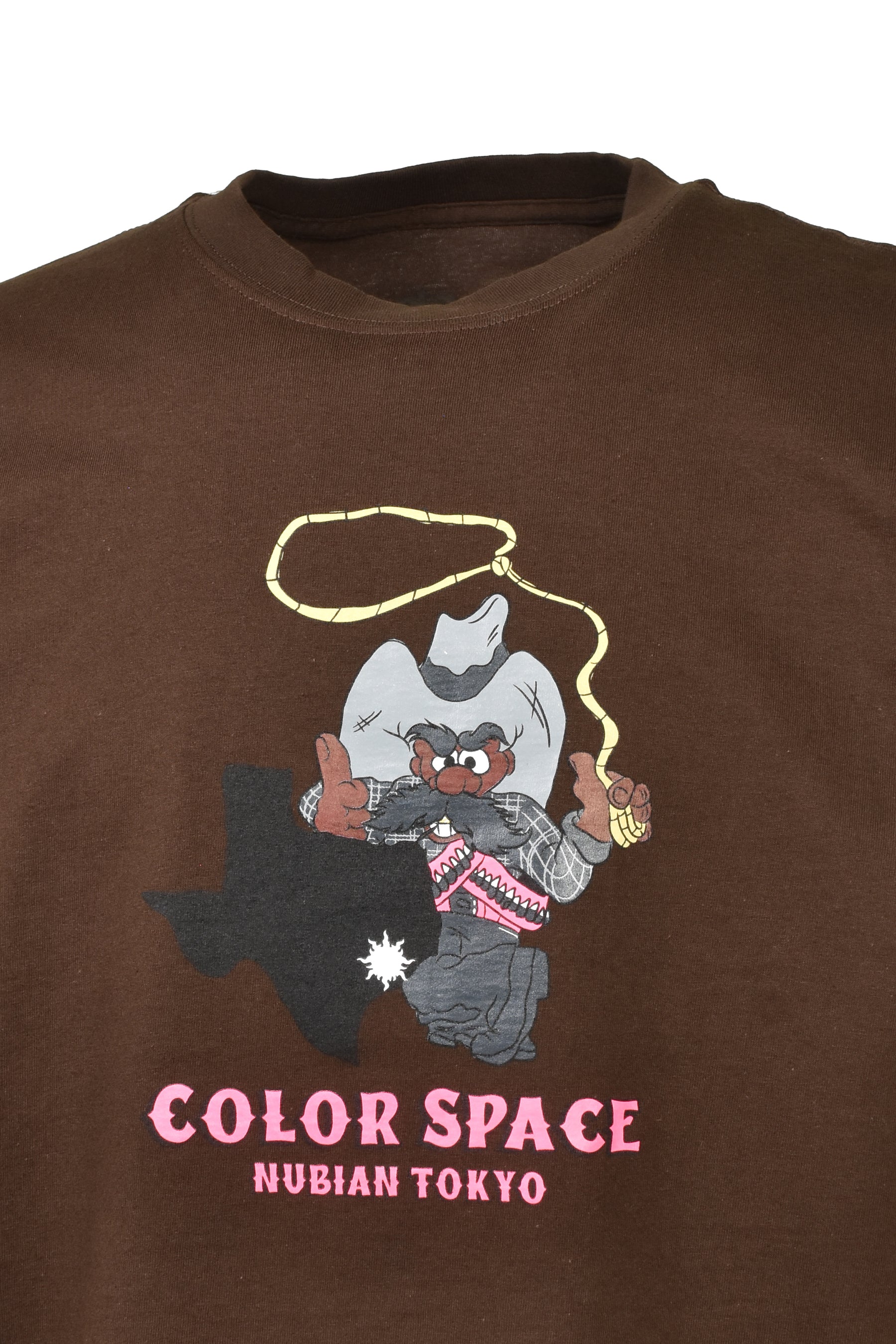 TEXAS COWBOY TEE / BRWN/PINK