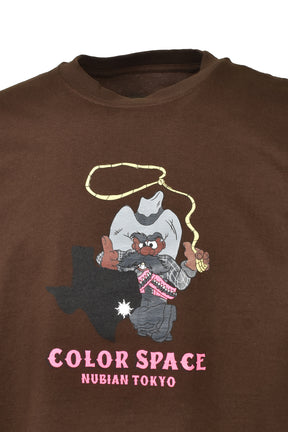 TEXAS COWBOY TEE / BRWN/PINK