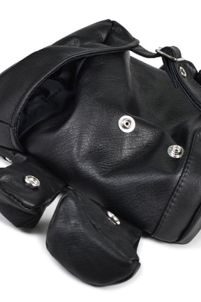 CUMALICE POUCH LEATHER / BLK