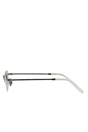 METAL BOWKNOT GLASSES / SIL