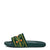 EMBROIDERED TERRY SLIDER / GRN