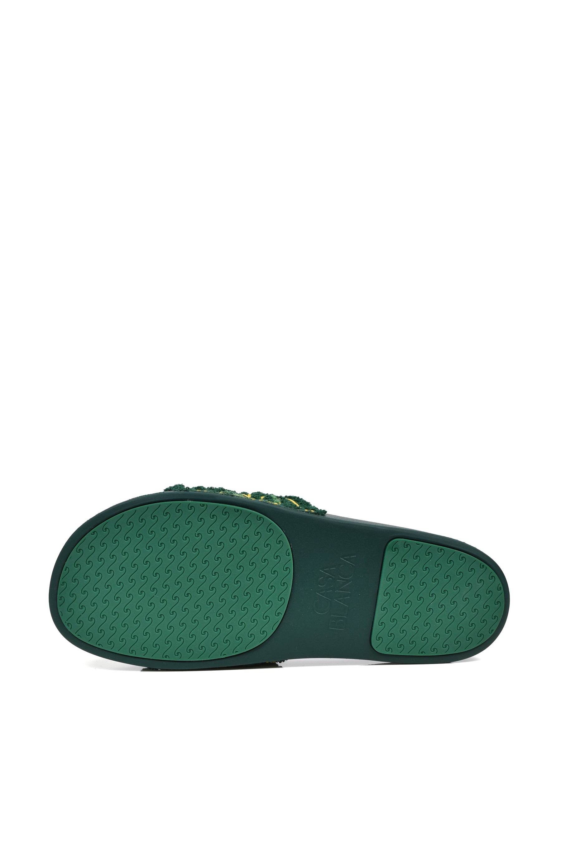 EMBROIDERED TERRY SLIDER / GRN