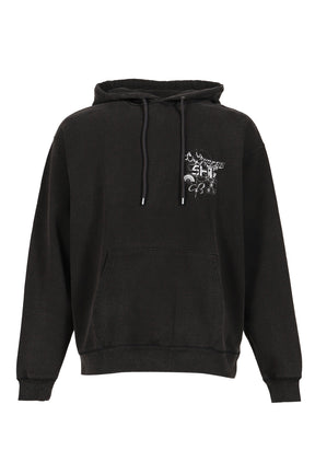 DEVASTATED WALL HOODIE / BLACK 