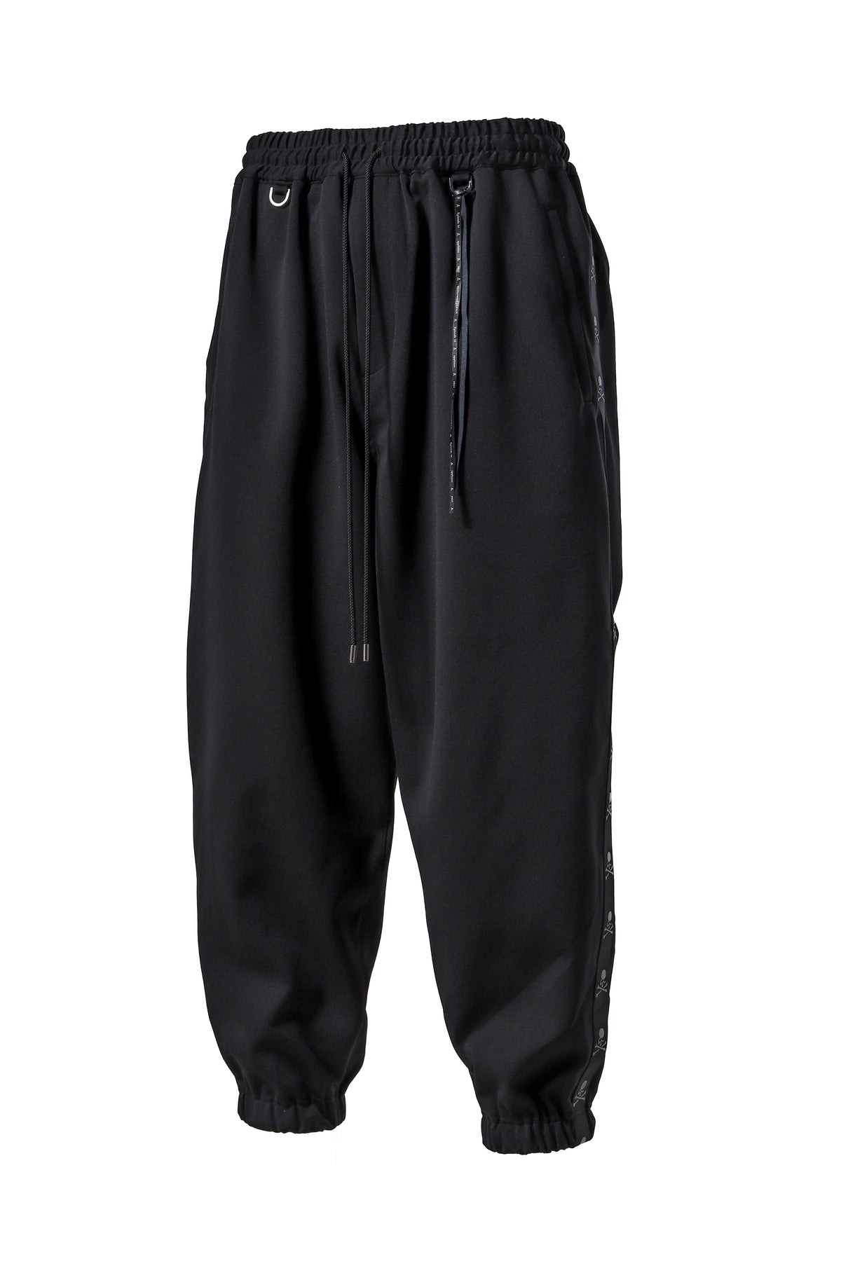 SKULL TAPE JERSEY JOGGER PANTS / BLK