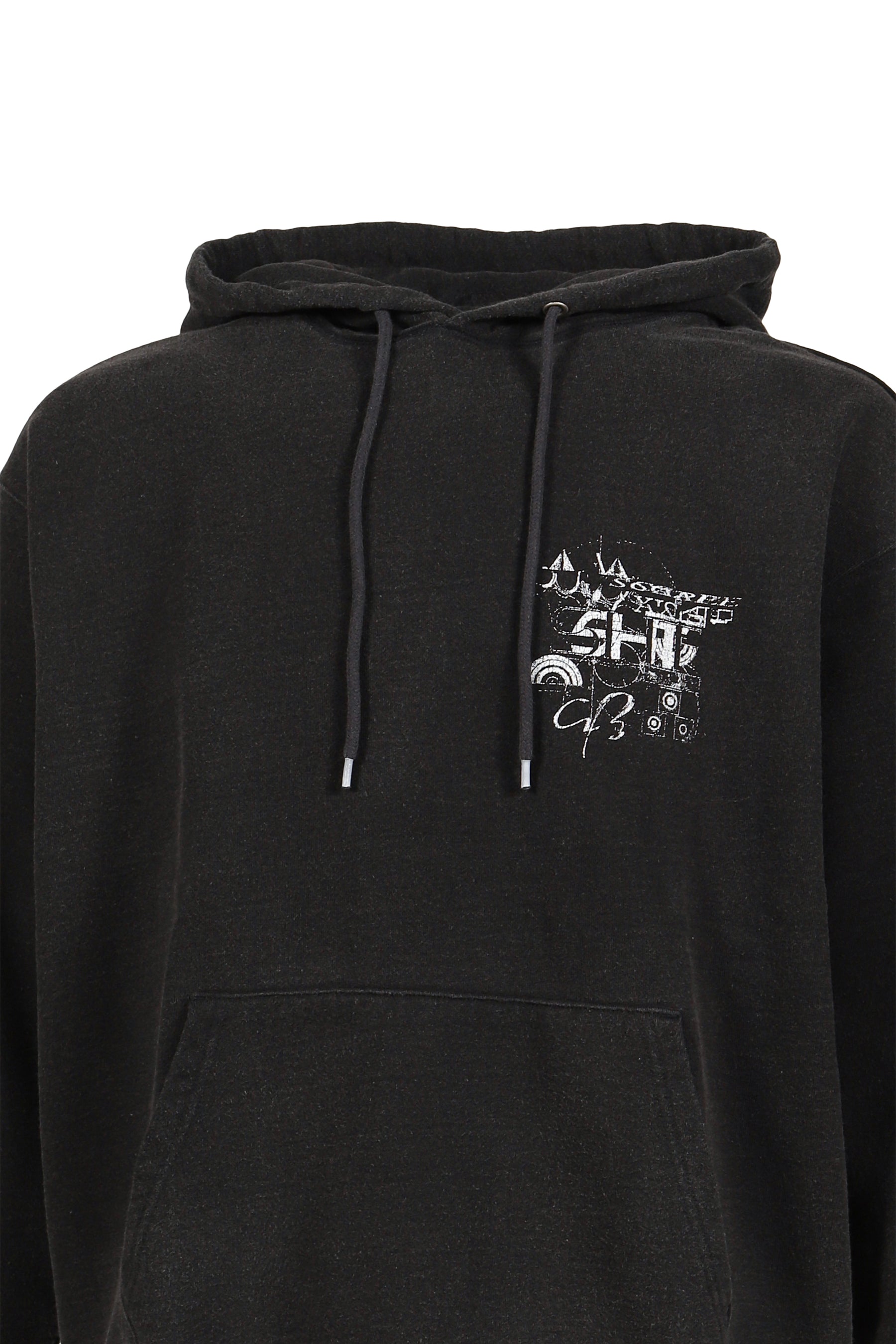 DEVASTATED WALL HOODIE / BLACK 