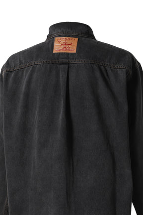 PARIS' BEST PATCH DENIM SHIRT / VINTGE BLK