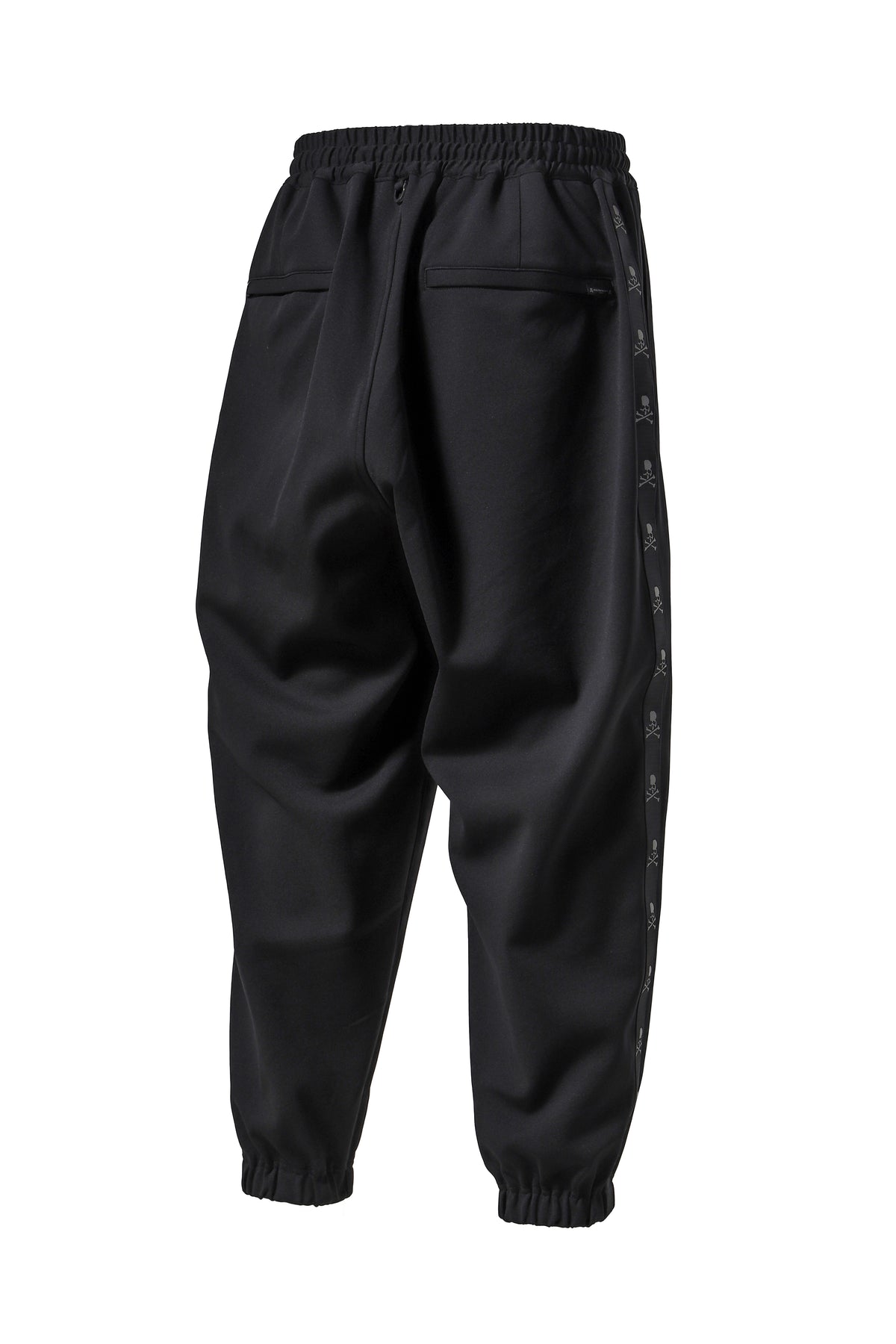 SKULL TAPE JERSEY JOGGER PANTS / BLK