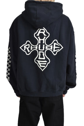 CROSS LOGO ZIP-UP HOODIE