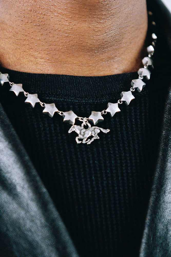 HORSE STAR CHAIN / SIL