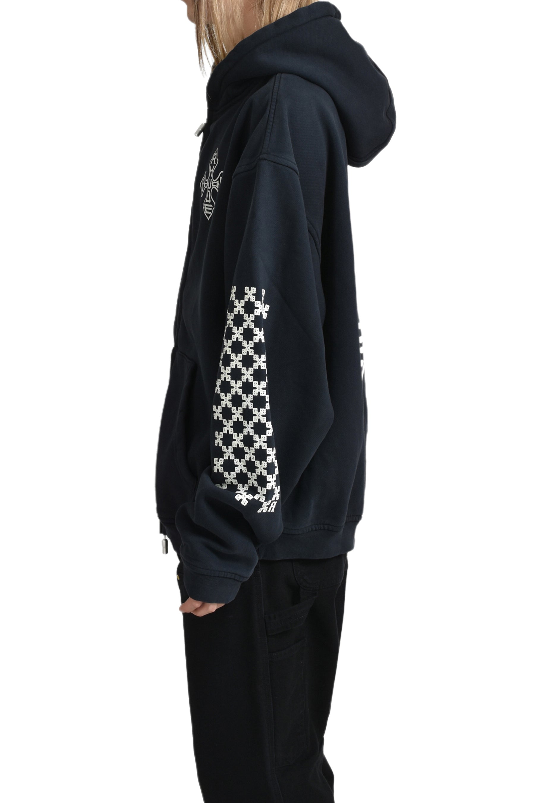 CROSS LOGO ZIP-UP HOODIE