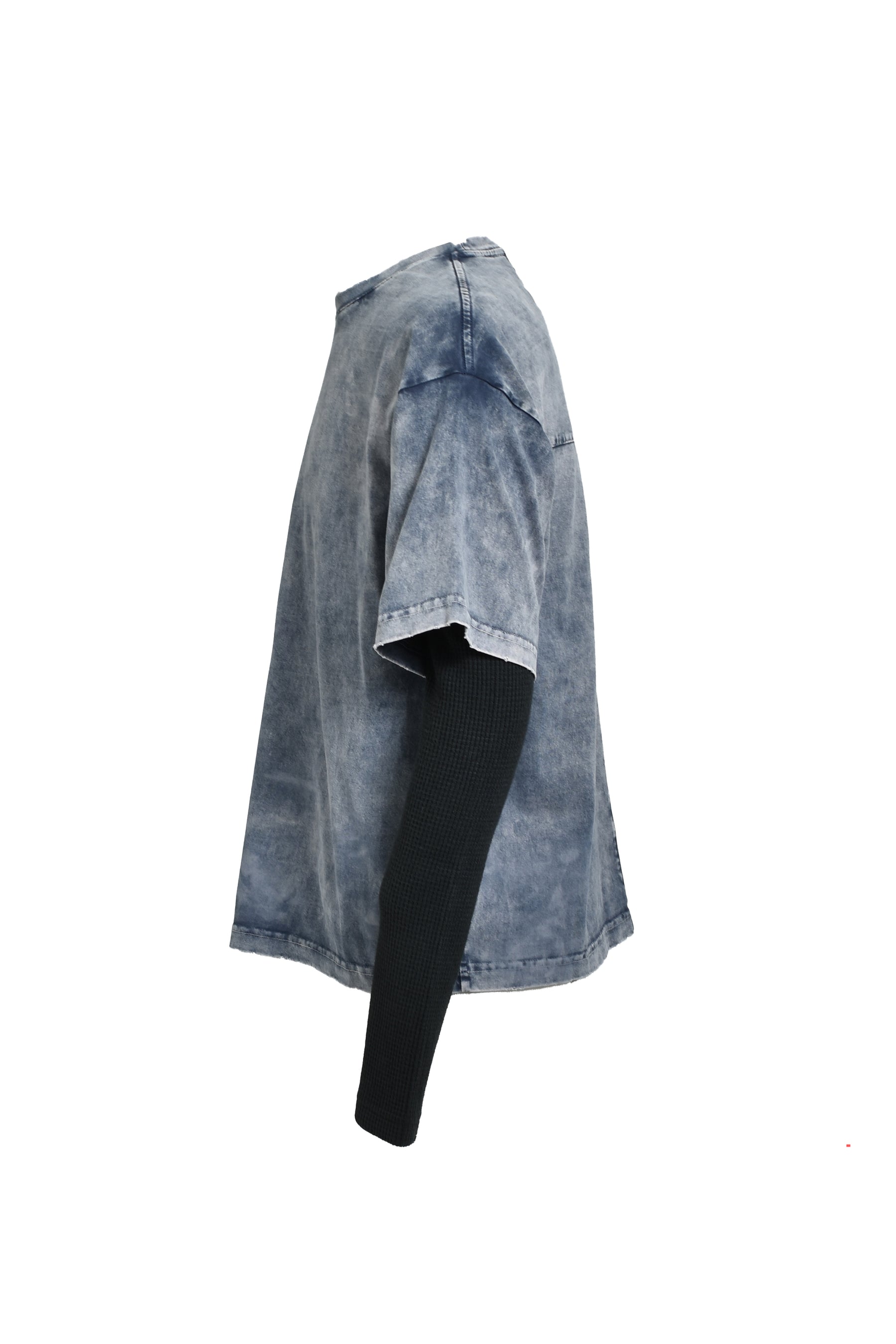 LAYERED T-SHIRT / BLACK