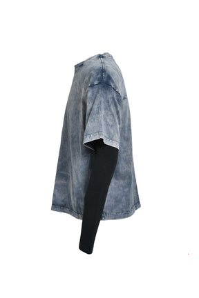 LAYERED T-SHIRT / BLACK