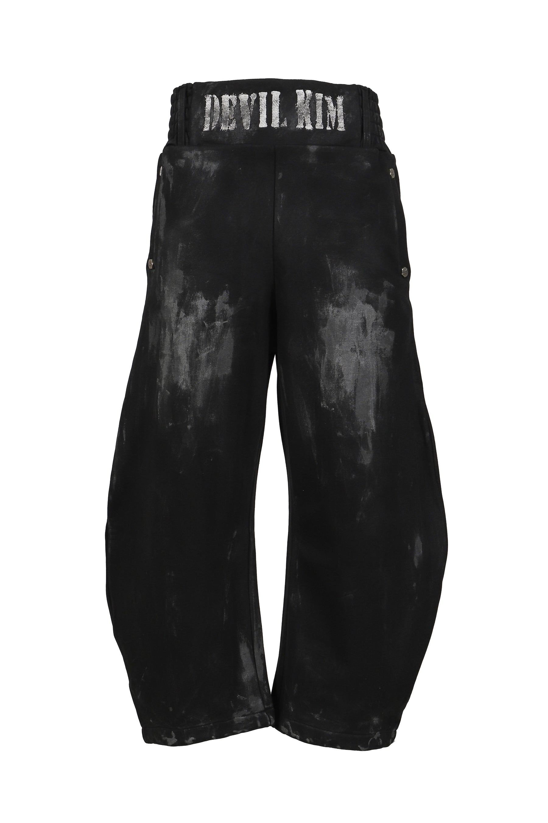 SKIDDING WAXED BLOOD SWEAT PANTS / BLK