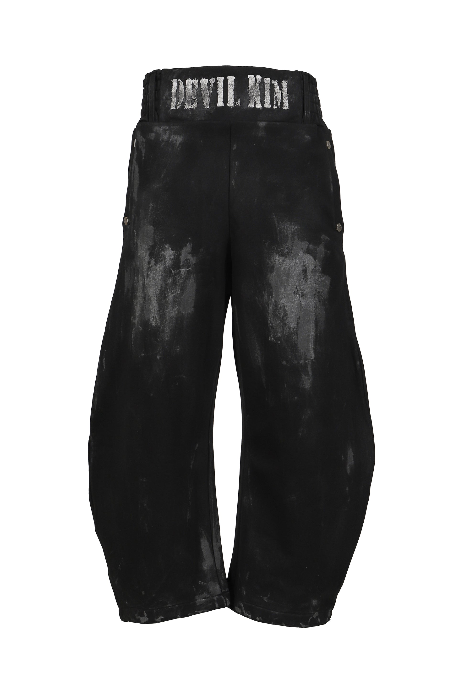 SKIDDING WAXED BLOOD SWEAT PANTS / BLK