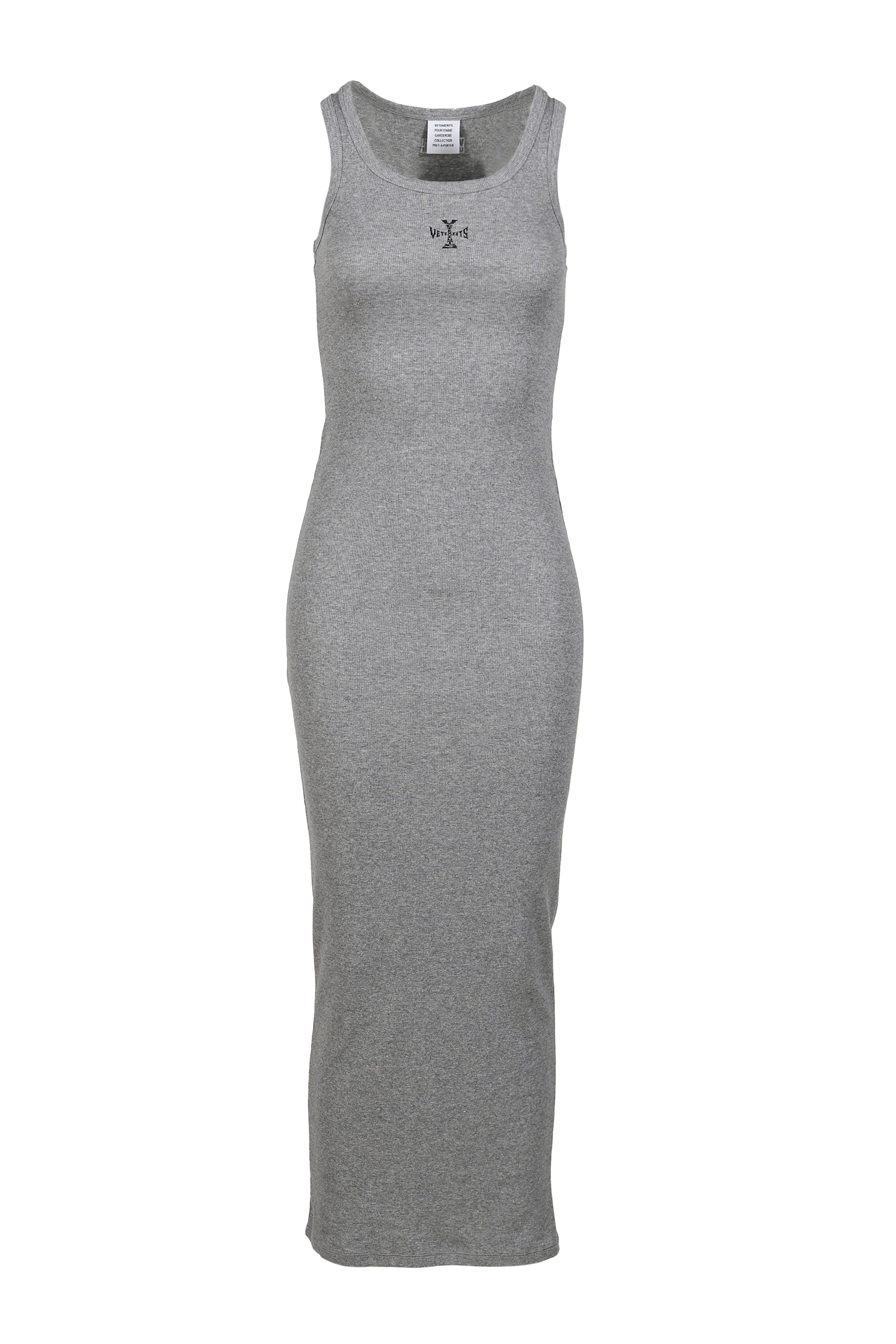 CROSS LOGO TANKTOP DRESS / GRY MELANGE