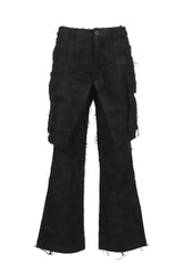 DOUBLE LAYER CARGO PANTS V2 / BLK