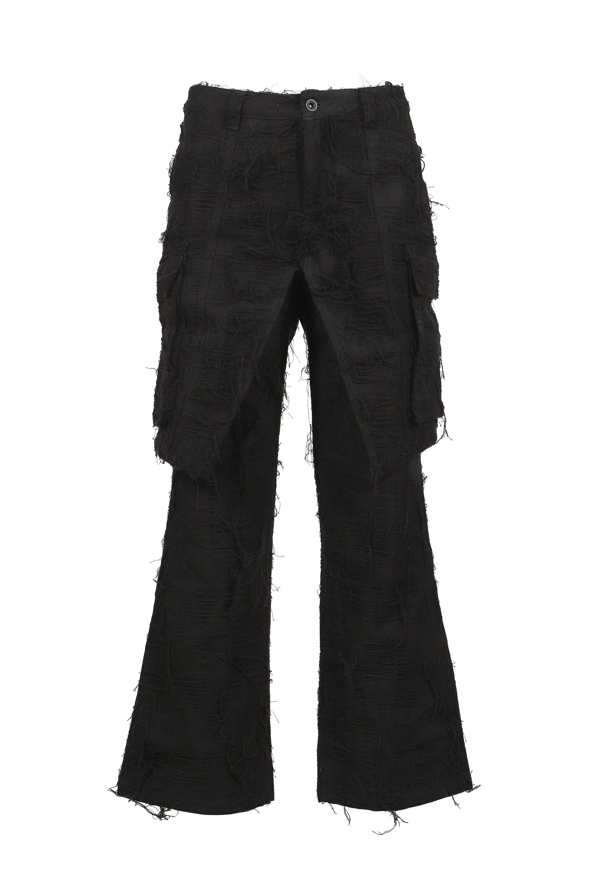 DOUBLE LAYER CARGO PANTS V2 / BLK