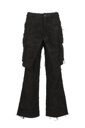 DOUBLE LAYER CARGO PANTS V2 / BLK