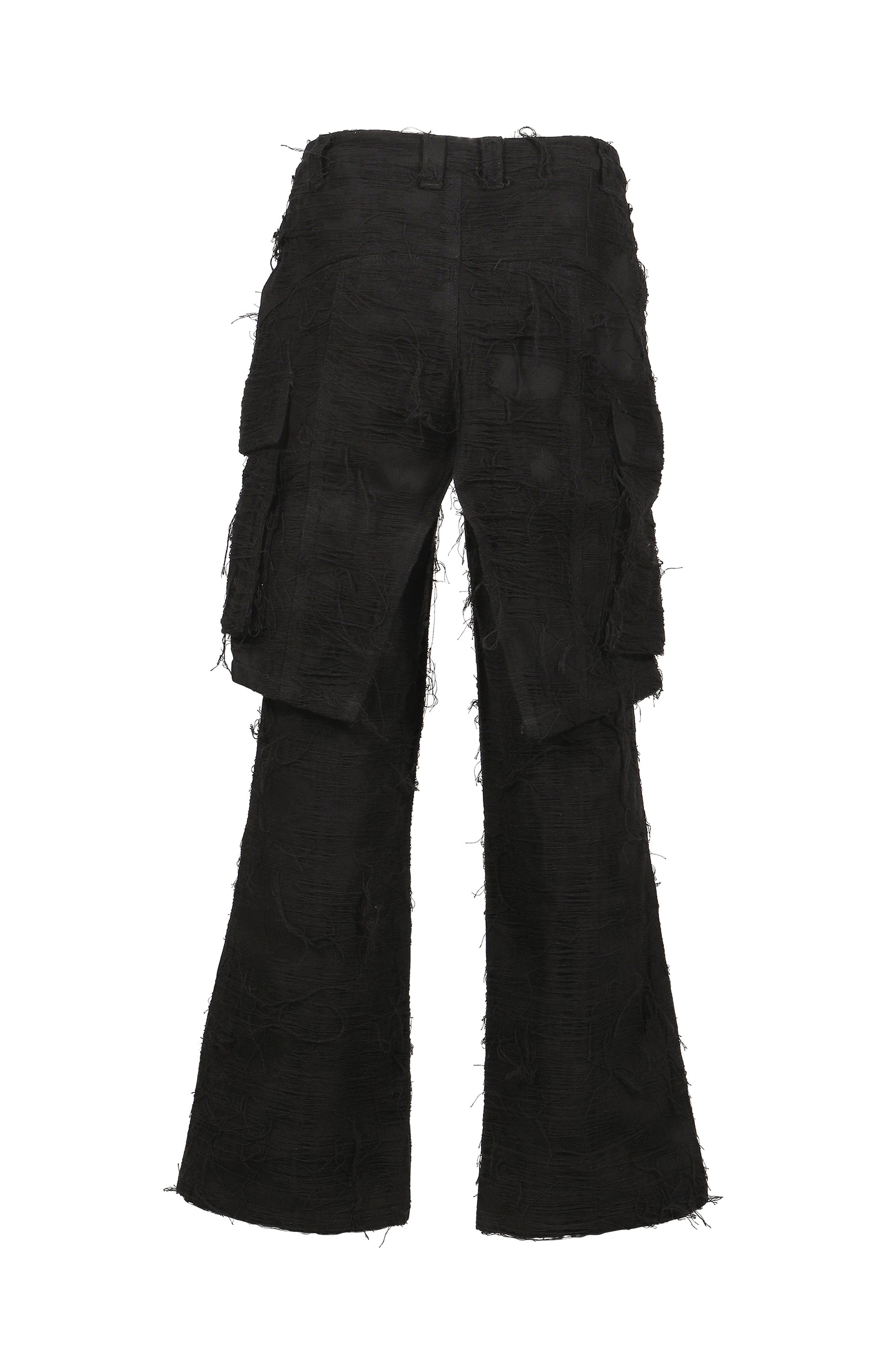 DOUBLE LAYER CARGO PANTS V2 / BLK