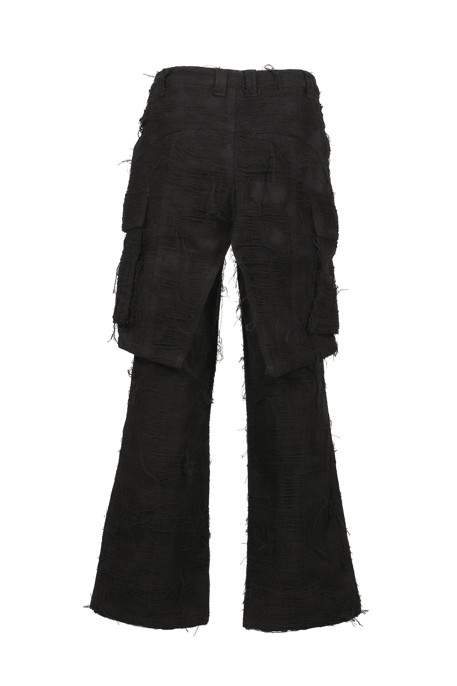 DOUBLE LAYER CARGO PANTS V2 / BLK