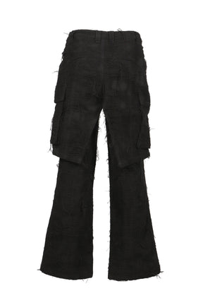 DOUBLE LAYER CARGO PANTS V2 / BLK