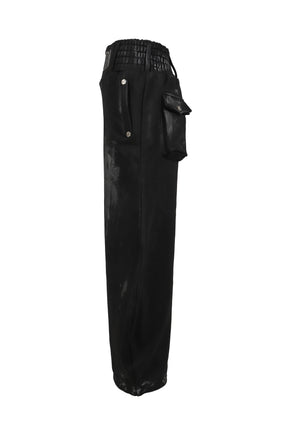 SKIDDING WAXED BLOOD SWEAT PANTS / BLK