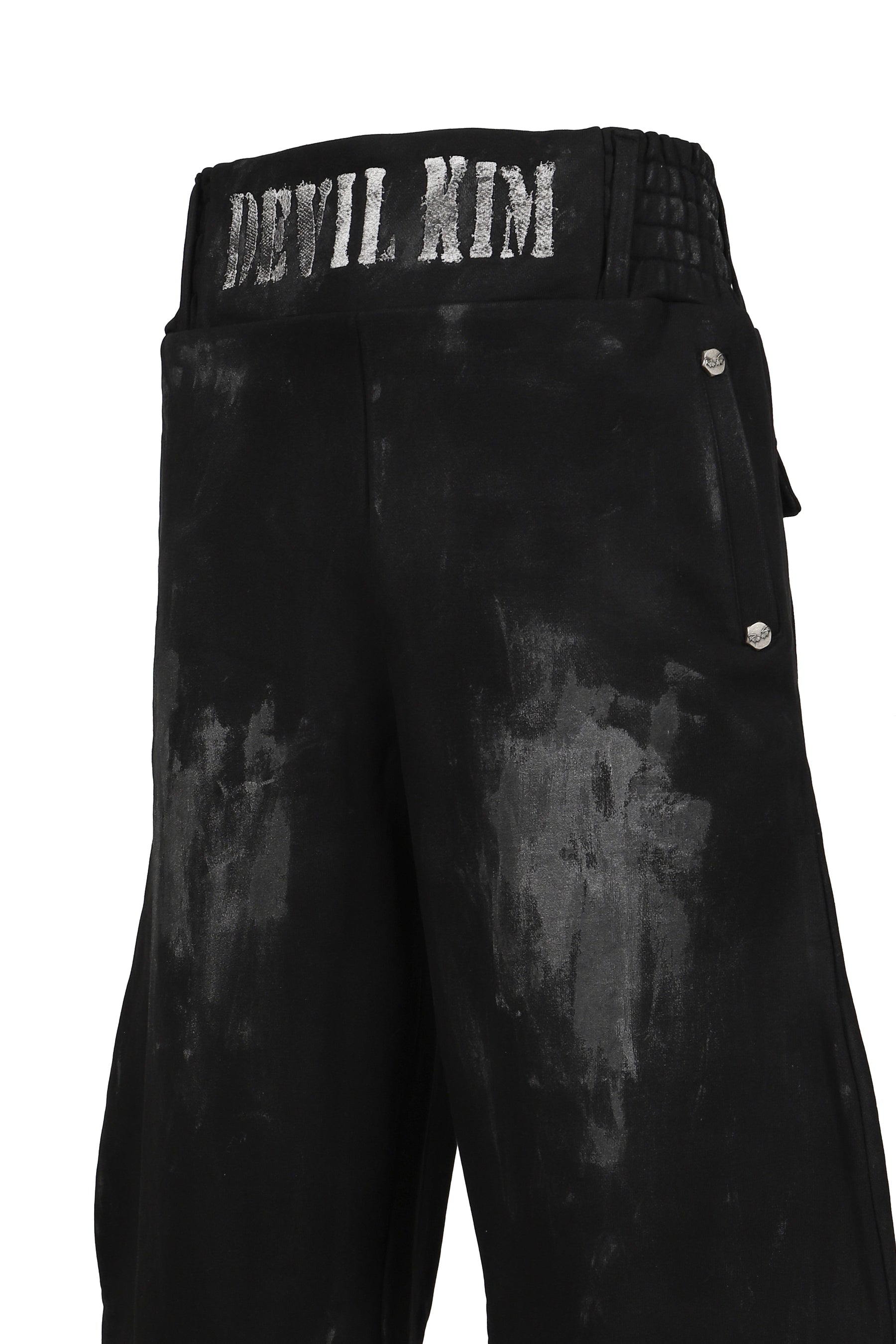 SKIDDING WAXED BLOOD SWEAT PANTS / BLK