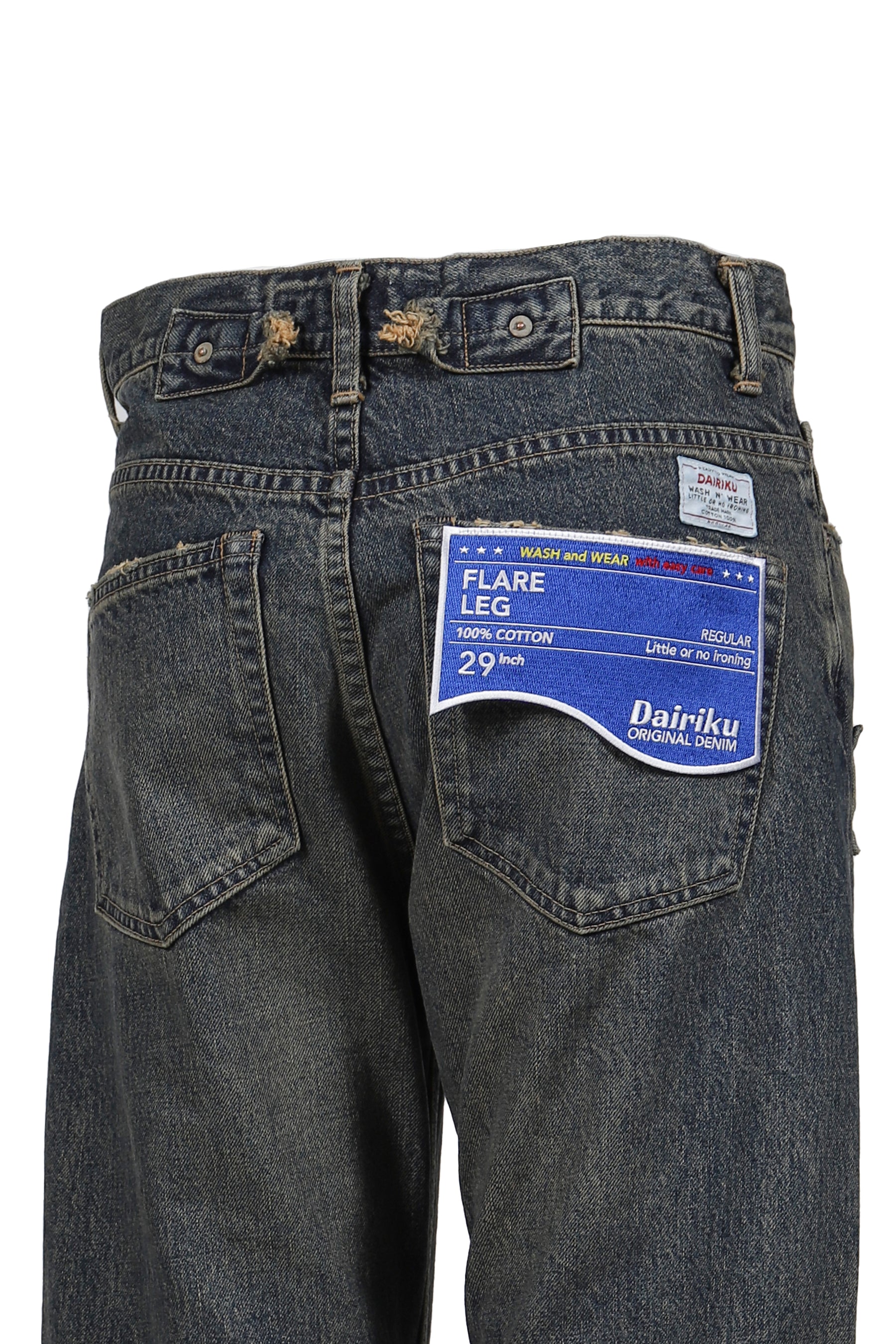 "RIBBON" VINTAGE DENIM PANTS / IND