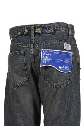 "RIBBON" VINTAGE DENIM PANTS / IND