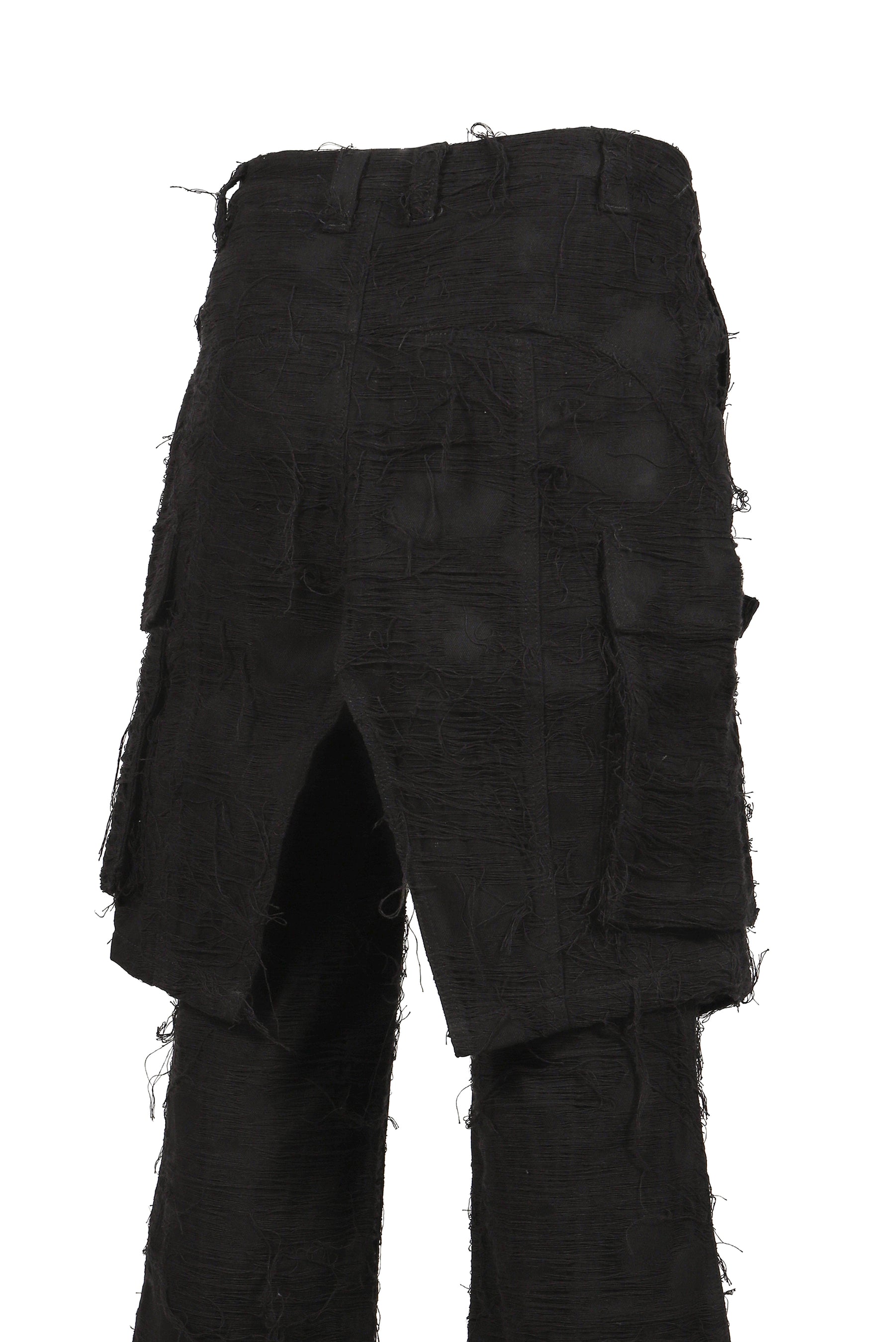 DOUBLE LAYER CARGO PANTS V2 / BLK