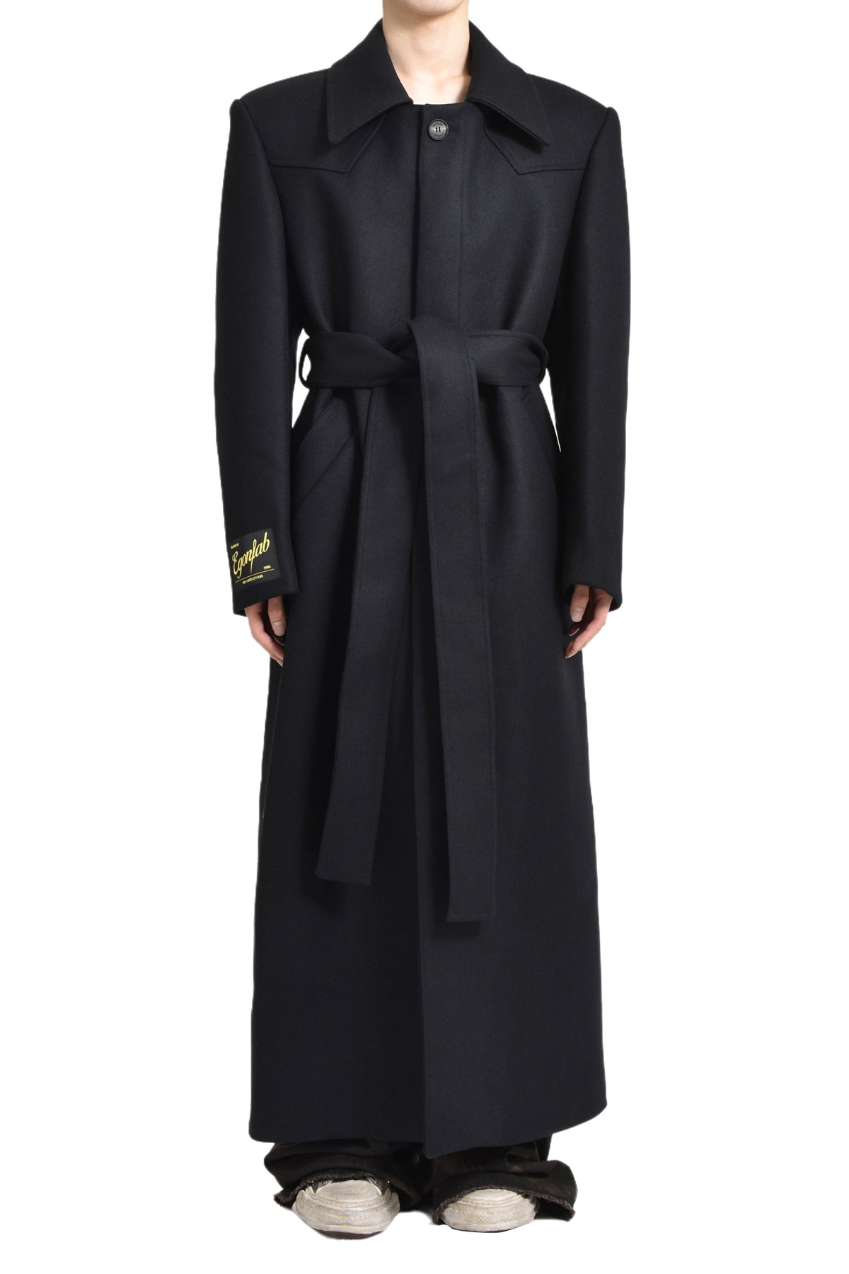 LONG EGONIC COAT / BLK