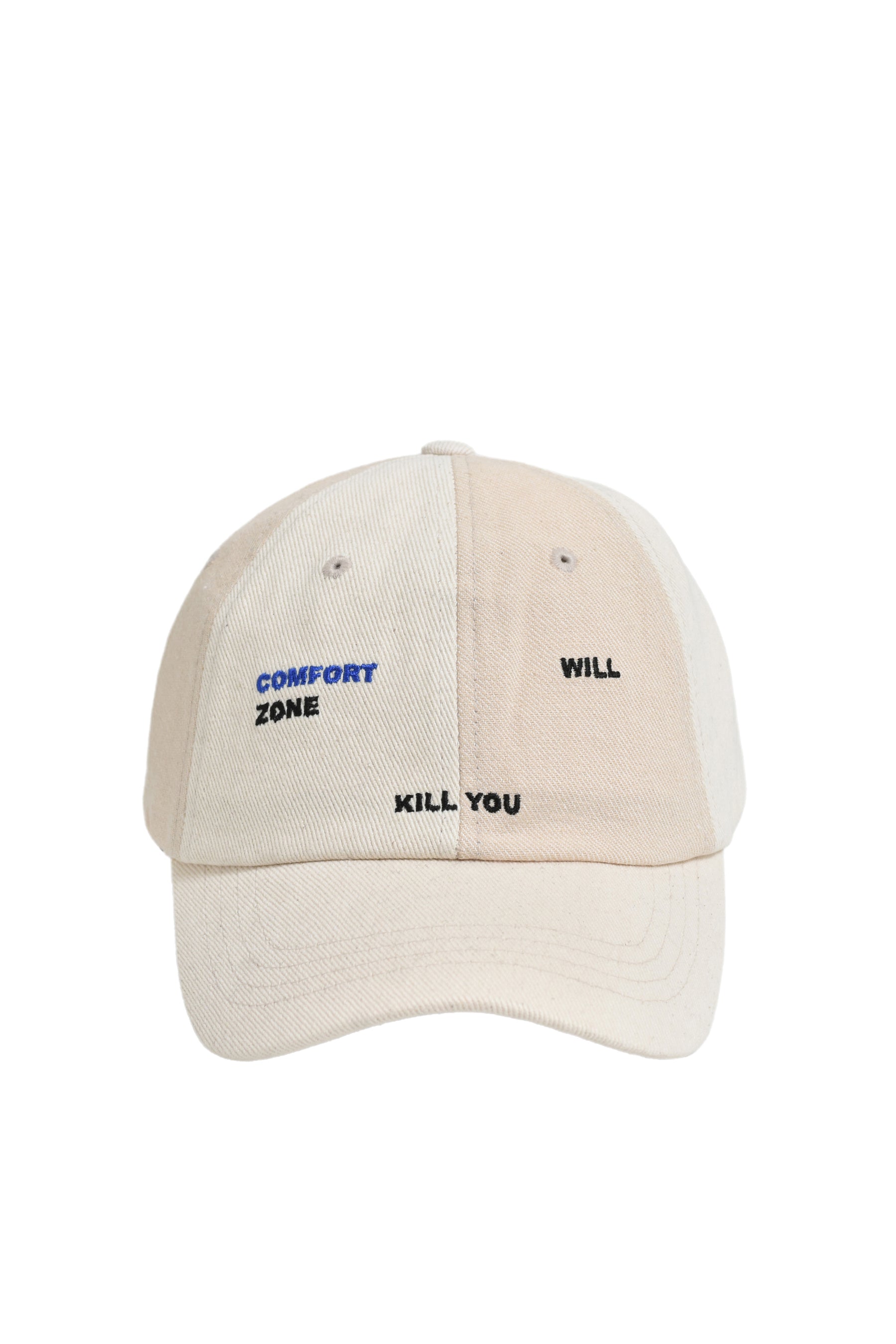 SLOGAN BALL CAP / IVORY