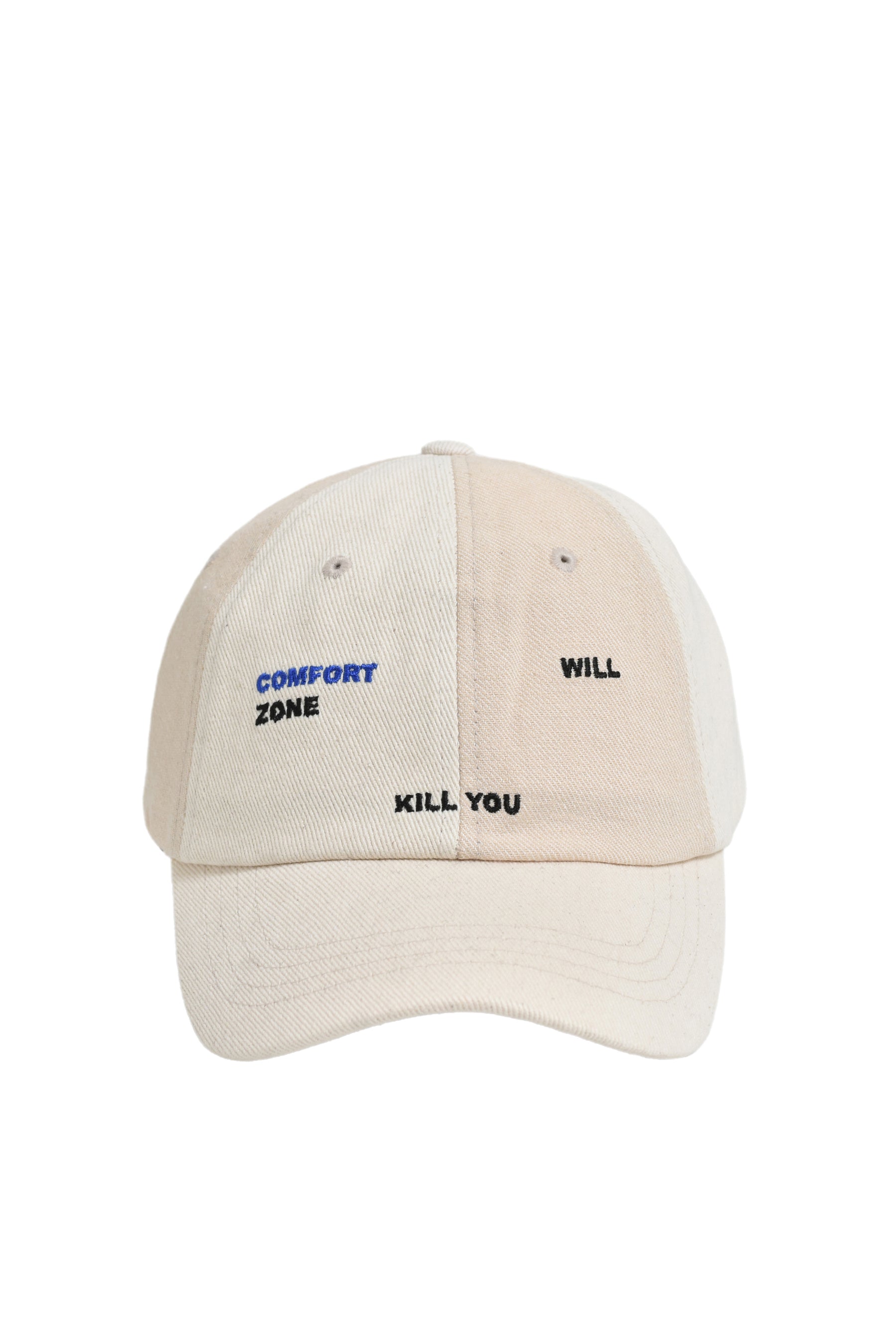 COMFORT FW24 SLOGAN BALL CAP IVORY NUBIAN - Main Image