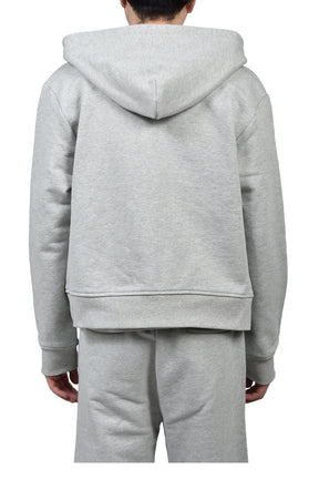 BORED ZIP HOODIE / HEATHER GRY