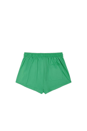 SERIF LOGO EMBROIDERED ROLLER SHORTS / GRN