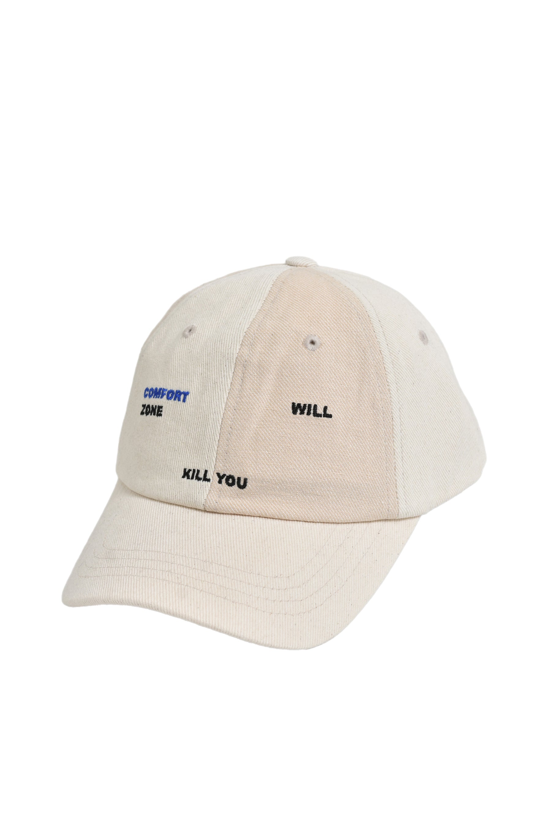 SLOGAN BALL CAP / IVORY