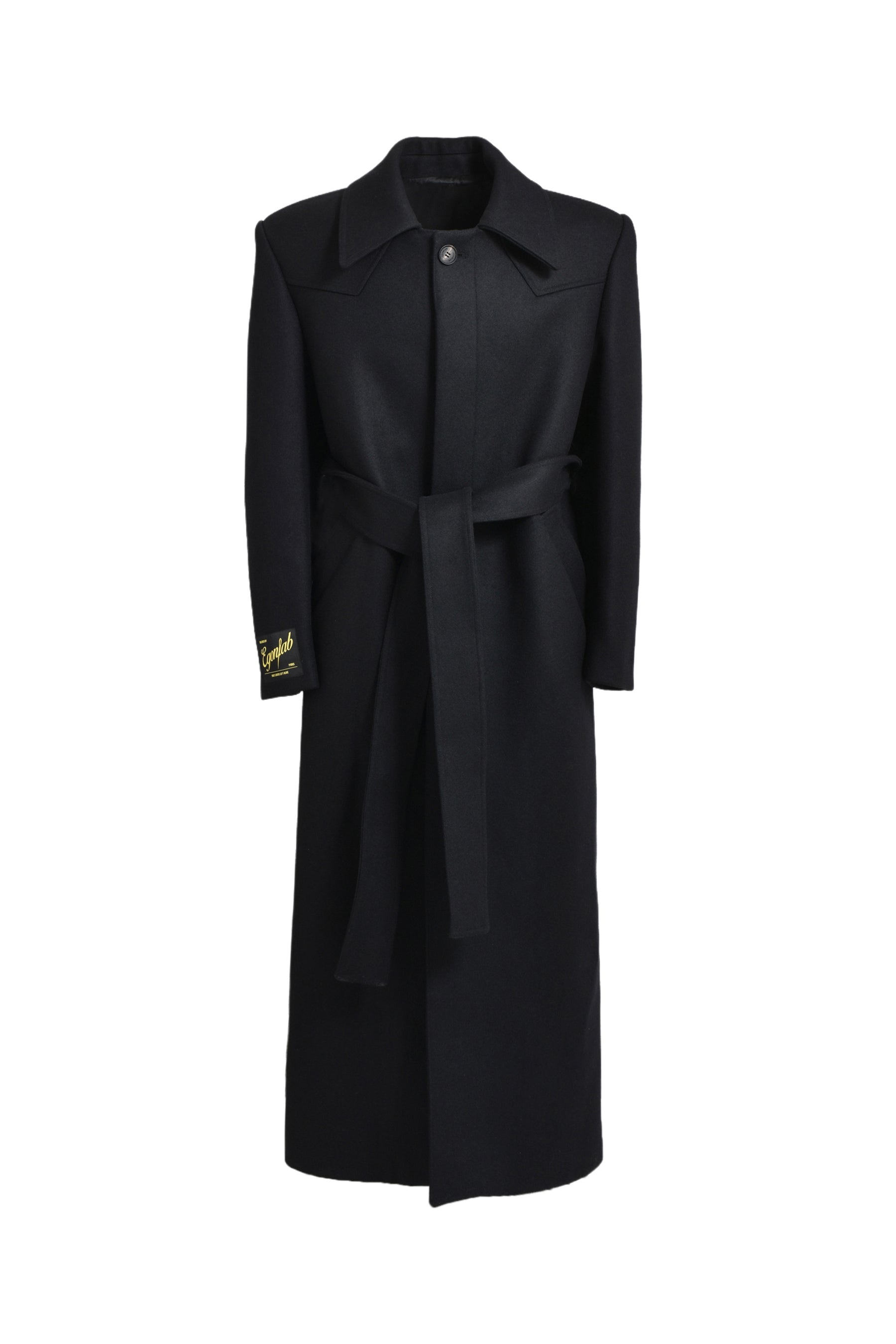 LONG EGONIC COAT / BLK