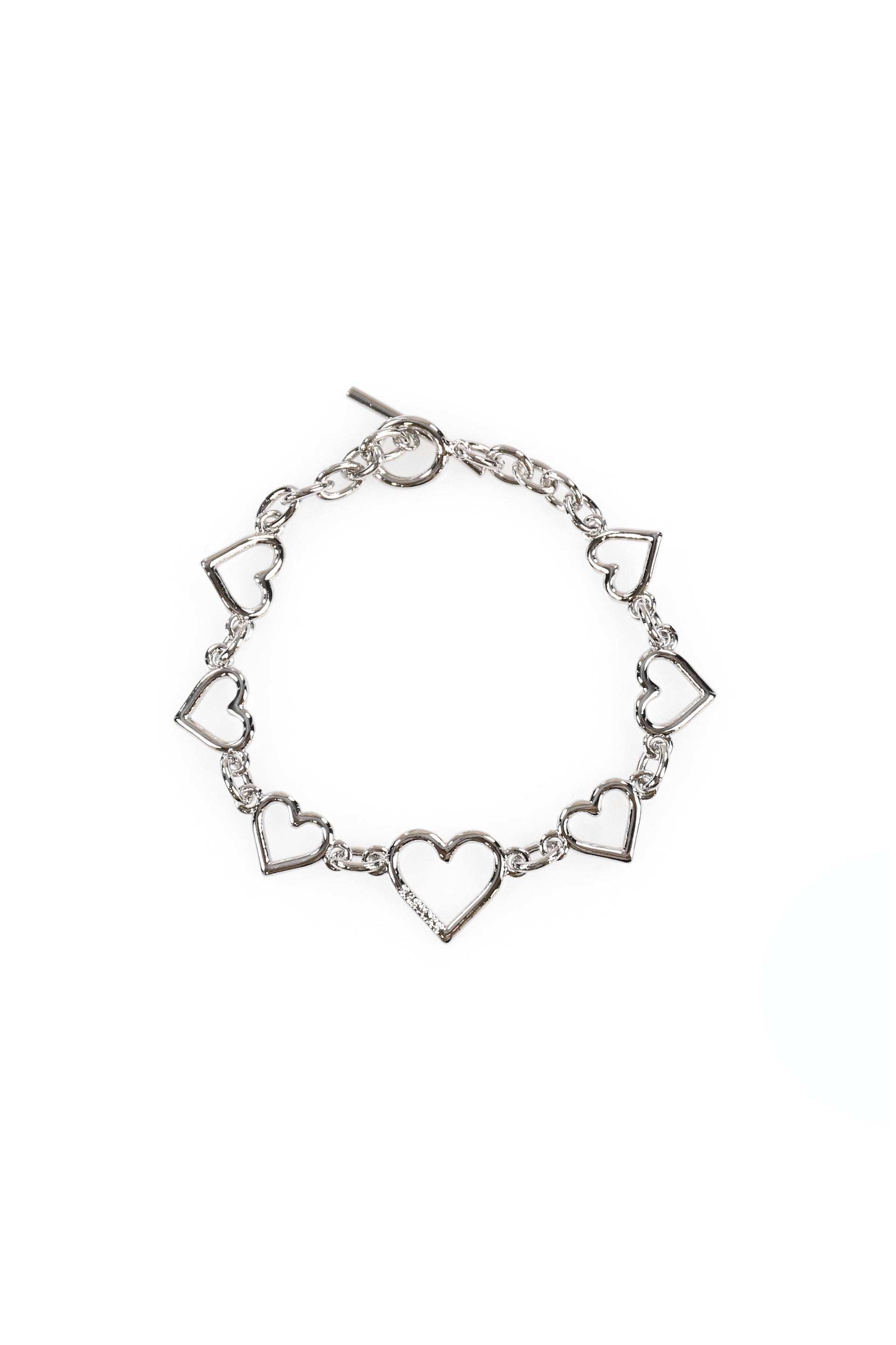 BASICKS HEART SHAPED BRACELET / SIL