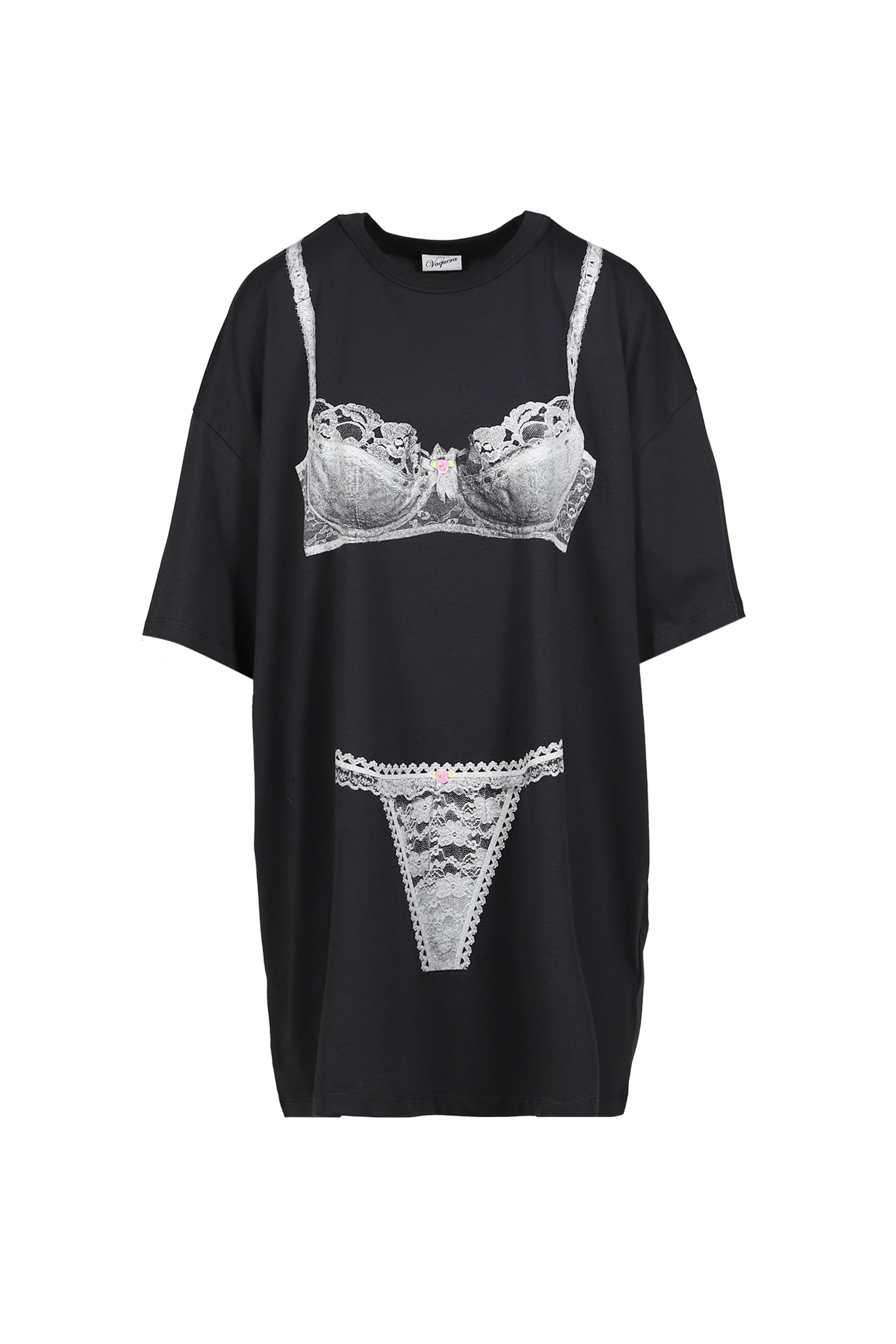 TROMPE L'OEIL TALL TEE KNIT / BLK