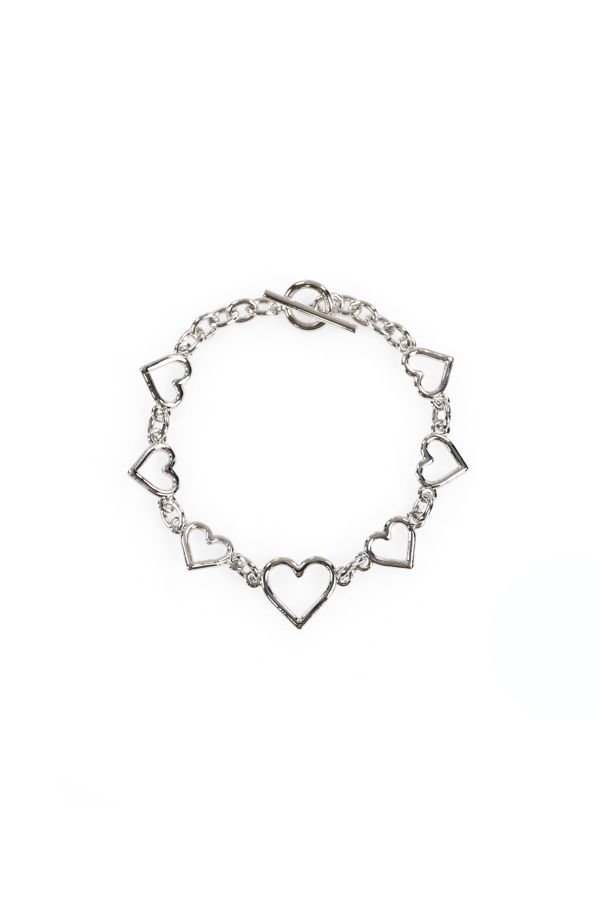 HEART SHAPED BRACELET / SIL