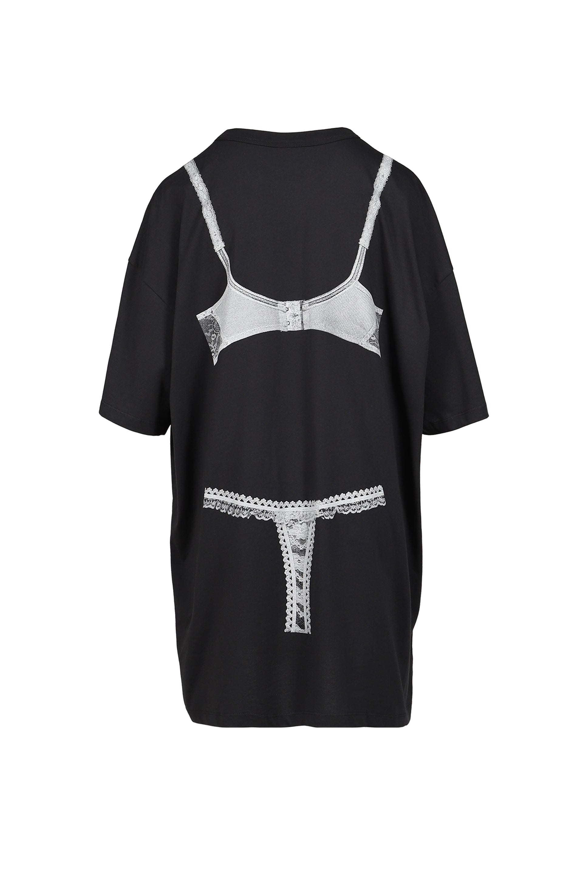 TROMPE L'OEIL TALL TEE KNIT / BLK